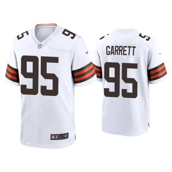 2020 Myles Garrett Cleveland Browns White Game Jersey