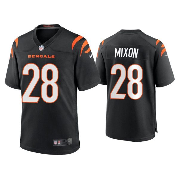 2021 Joe Mixon Cincinnati Bengals Black Game Jersey