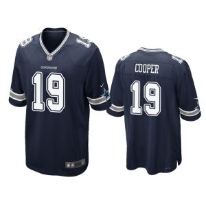 Dallas Cowboys #19 Navy Men Amari Cooper Game Jersey