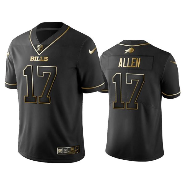Men 2019 Golden Edition Vapor Untouchable Limited Buffalo Bills #17 Josh Allen Black Jersey