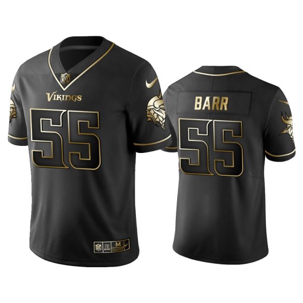 Men 2019 Golden Edition Vapor Untouchable Limited Minnesota Vikings #55 Anthony Barr Black Jersey