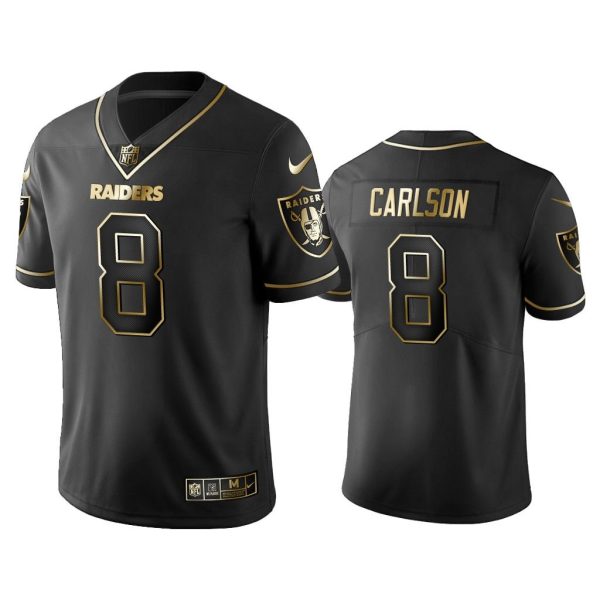 Men 2019 Golden Edition Vapor Untouchable Limited Oakland Raiders #8 Daniel Carlson Black Jersey