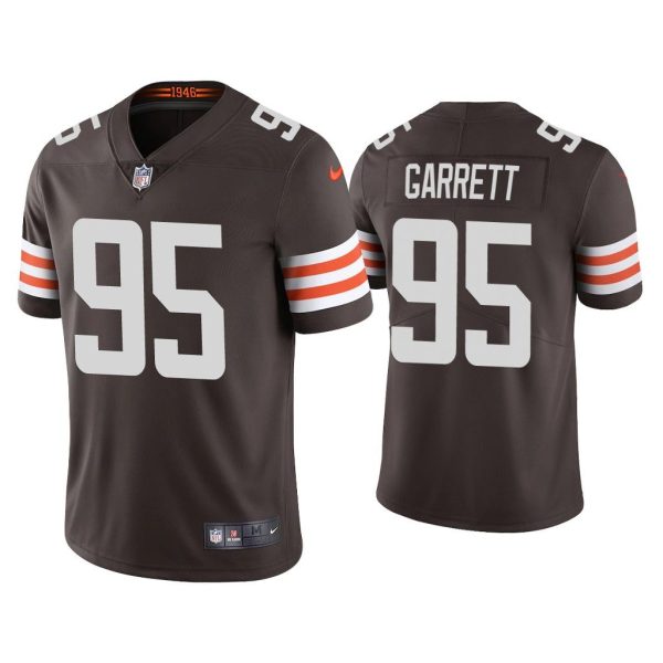 Men 2020 Myles Garrett Cleveland Browns Brown Vapor Limited Jersey