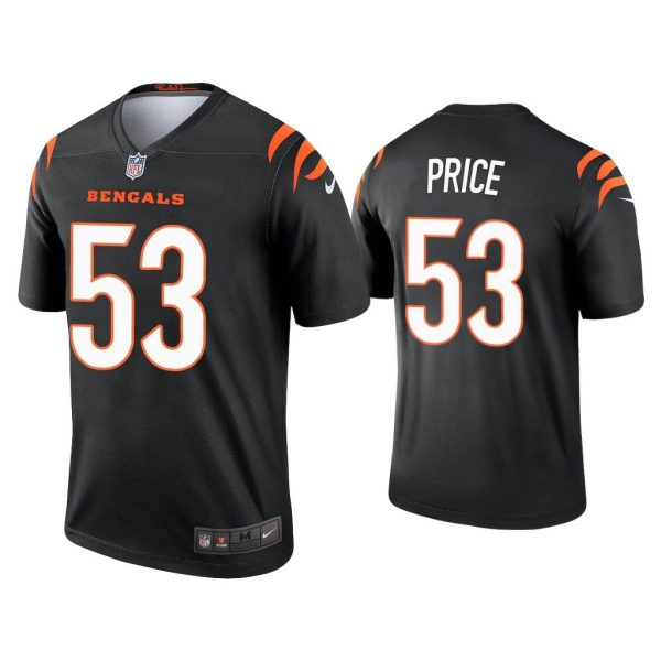 Men 2021 Billy Price Cincinnati Bengals Black Legend Jersey