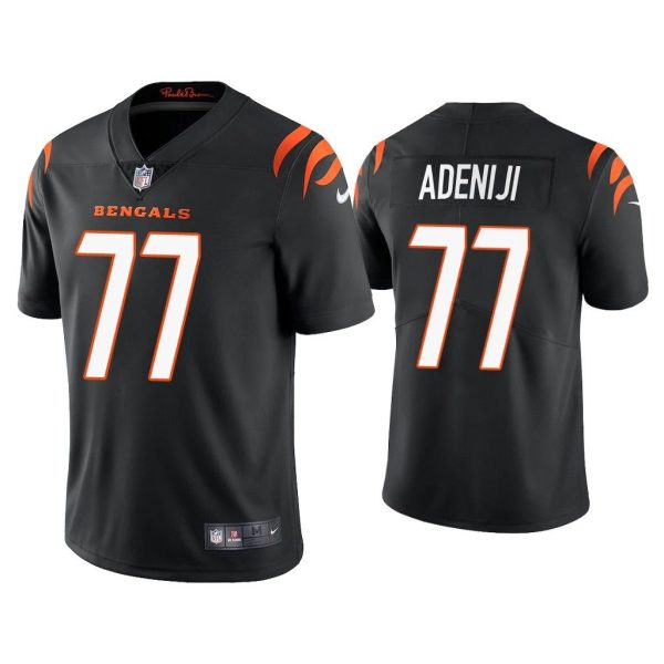 Men 2021 Hakeem Adeniji Cincinnati Bengals Black Vapor Limited Jersey