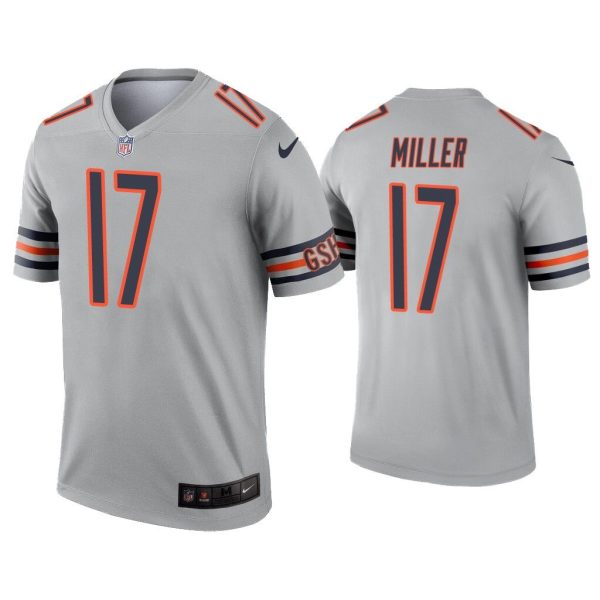 Men Anthony Miller Chicago Bears Silver Inverted Legend Jersey