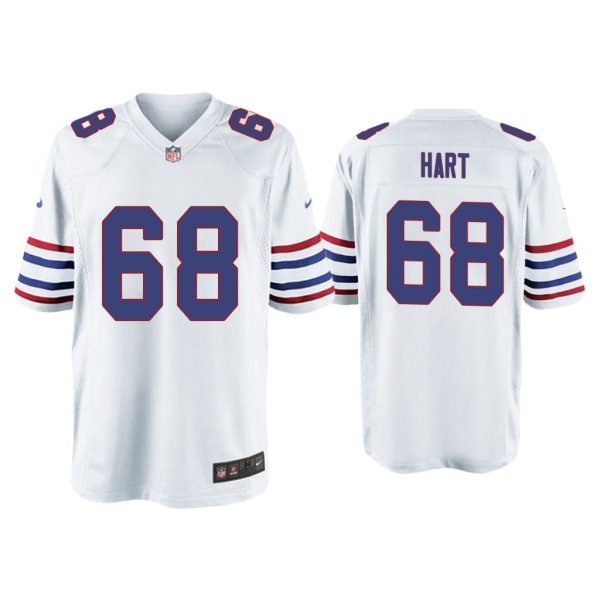 Men Bobby Hart Buffalo Bills White Alternate Game Jersey