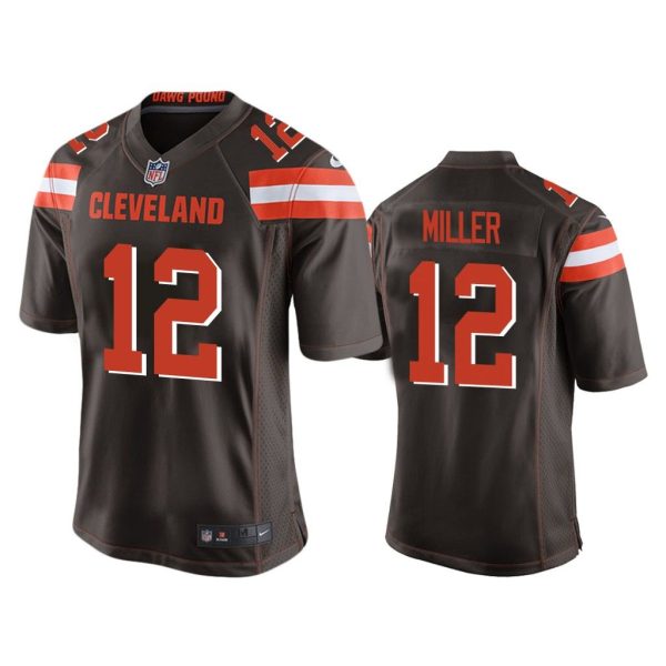 Men Braxton Miller Cleveland Browns Brown Game Jersey