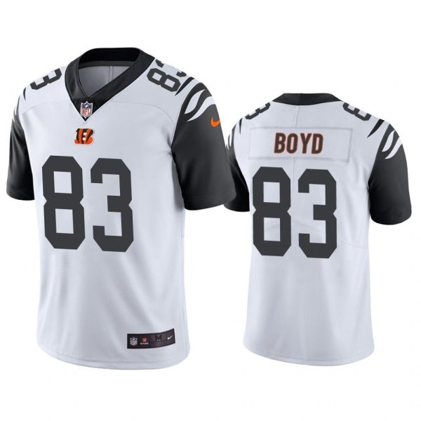 Men Cincinnati Bengals Tyler Boyd #83 White Color Rush Limited Jersey