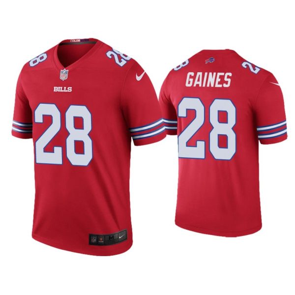 Men Color Rush Legend E.J. Gaines Buffalo Bills Red Jersey