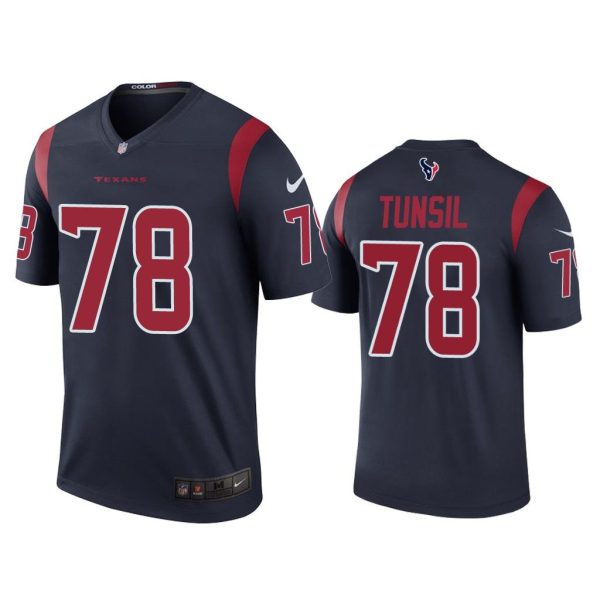 Men Color Rush Legend Laremy Tunsil Houston Texans Navy Jersey