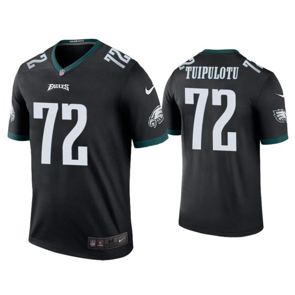 Men Color Rush Legend Marlon Tuipulotu Philadelphia Eagles Black Jersey