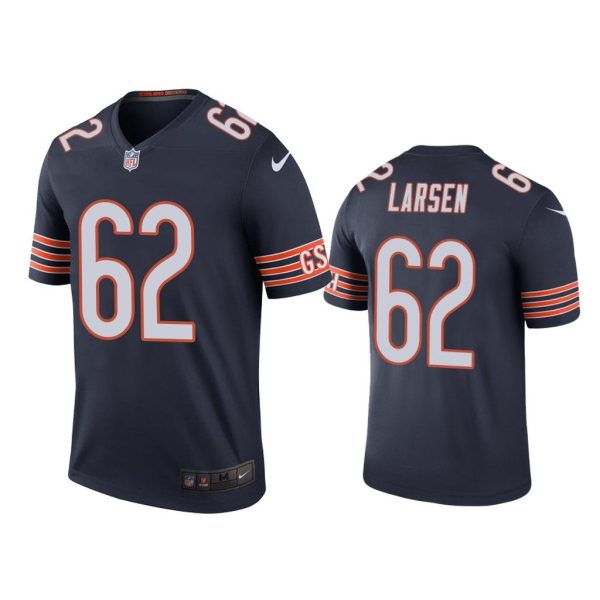 Men Color Rush Legend Ted Larsen #62 Chicago Bears Navy Jersey