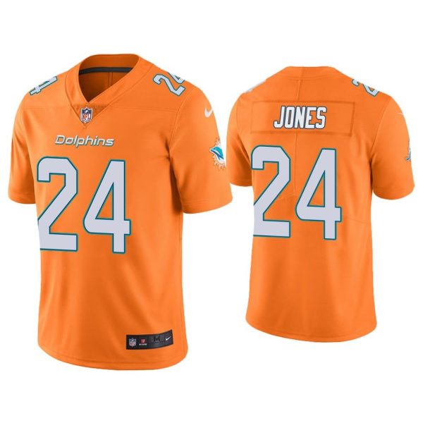 Men Color Rush Limited Byron Jones Miami Dolphins Orange Jersey