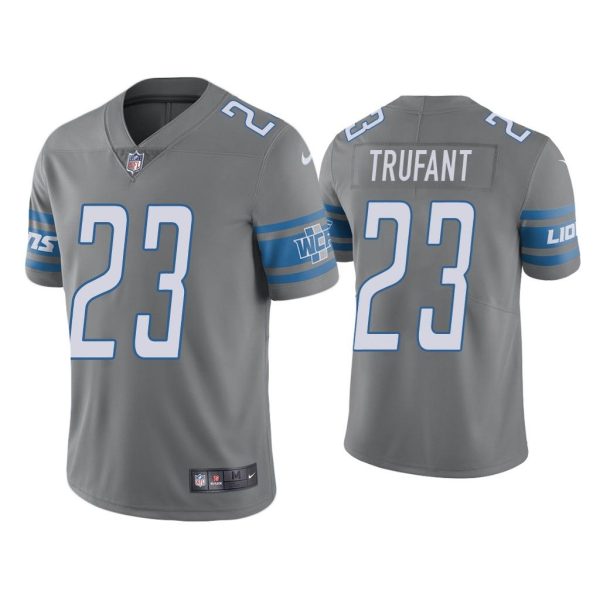Men Color Rush Limited Desmond Trufant Detroit Lions Steel Jersey