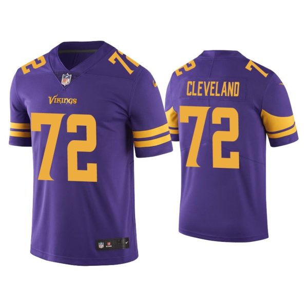 Men Color Rush Limited Ezra Cleveland Minnesota Vikings Purple Jersey