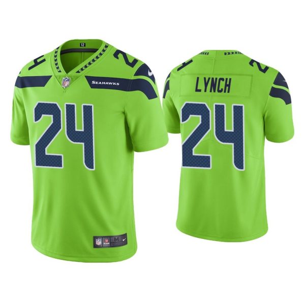 Men Color Rush Limited Marshawn Lynch Seattle Seahawks Green Jersey