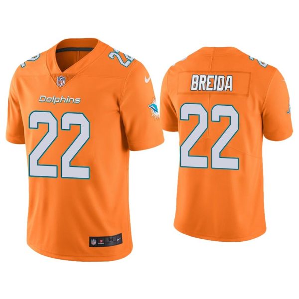 Men Color Rush Limited Matt Breida Miami Dolphins Orange Jersey