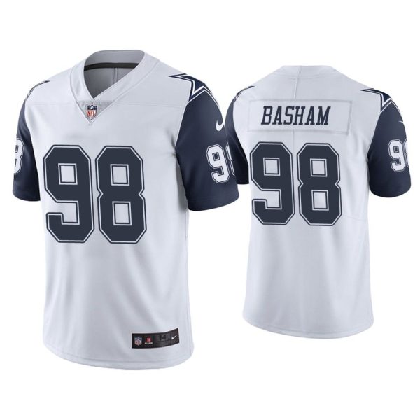 Men Color Rush Limited Tarell Basham Dallas Cowboys White Jersey