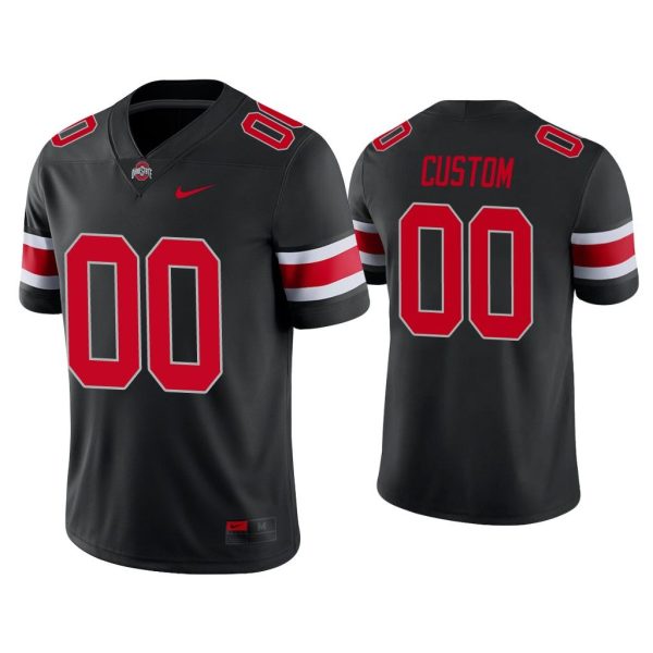 Men Custom #00 Ohio State Buckeyes Black College Football Alternate Game Jersey