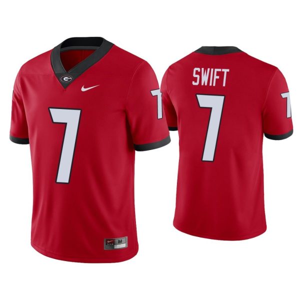 Men D'Andre Swift Georgia Bulldogs Red College Football Alumni Player Jersey