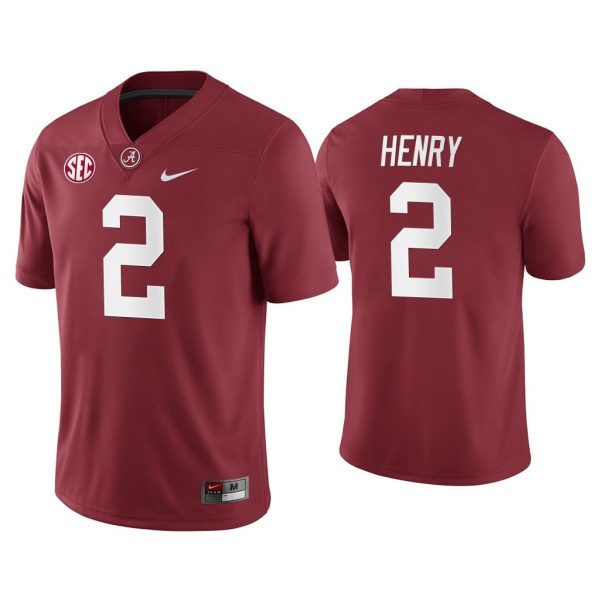 Men Derrick Henry Alabama Crimson Tide Crimson College Football Home Game Jersey
