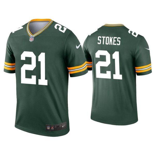 Men Eric Stokes Green Bay Packers Green Legend Jersey