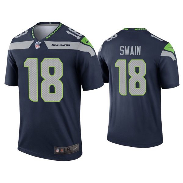 Men Freddie Swain Seattle Seahawks Navy Legend Jersey
