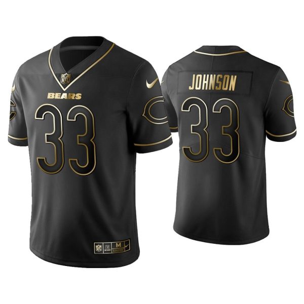 Men Golden Edition Vapor Limited Chicago Bears Jaylon Johnson Black Jersey