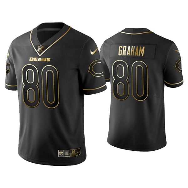 Men Golden Edition Vapor Limited Chicago Bears Jimmy Graham Black Jersey