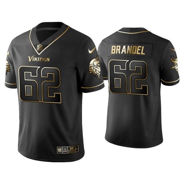 Men Golden Edition Vapor Limited Vikings Blake Brandel Black Jersey