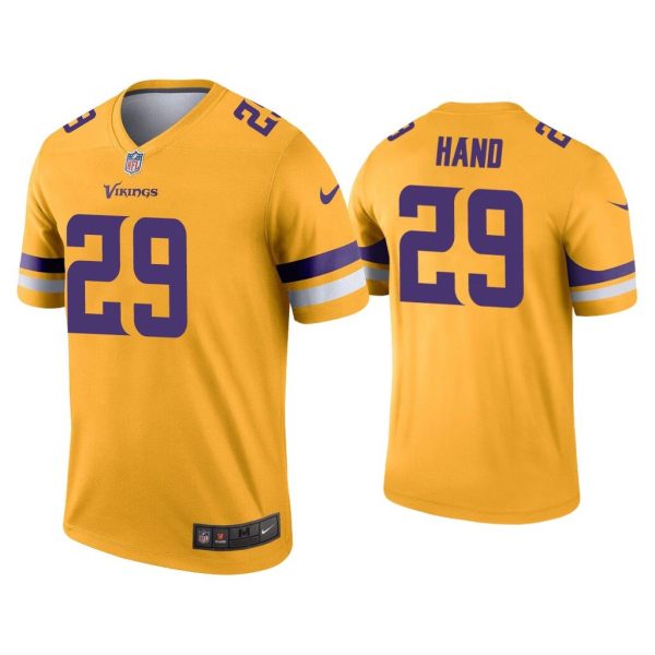 Men Harrison Hand Minnesota Vikings Gold Inverted Legend Jersey