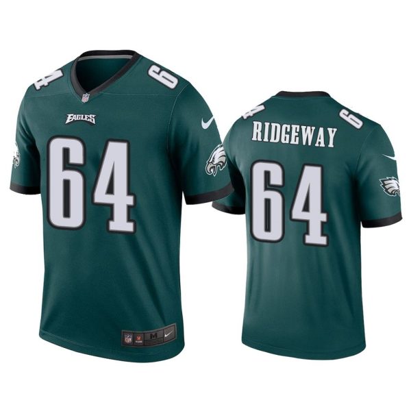Men Hassan Ridgeway #64 Philadelphia Eagles Green Legend Jersey