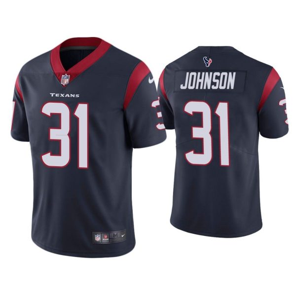 Men Houston Texans David Johnson Vapor Limited Navy Jersey