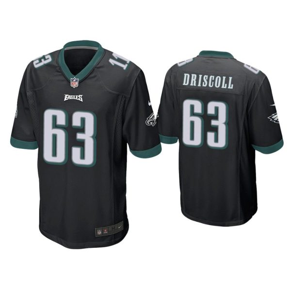 Men Jack Driscoll Philadelphia Eagles Black Game Jersey