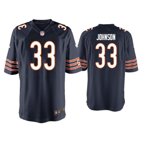 Men Jaylon Johnson Chicago Bears Navy Game Jersey
