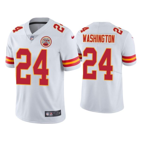 Men Kansas City Chiefs DeAndre Washington Vapor Limited White Jersey