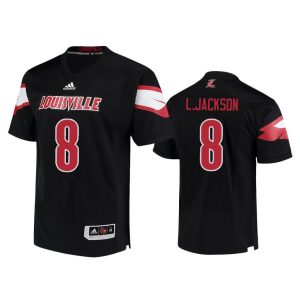 Men Lamar Jackson #8 Louisville Cardinals Black College Football Jersey