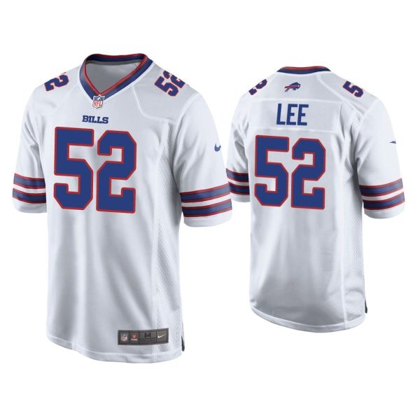 Men Marquel Lee Buffalo Bills White Game Jersey
