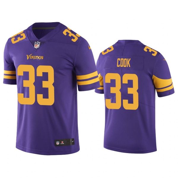 Men Minnesota Vikings Dalvin Cook #33 Purple Color Rush Limited Jersey