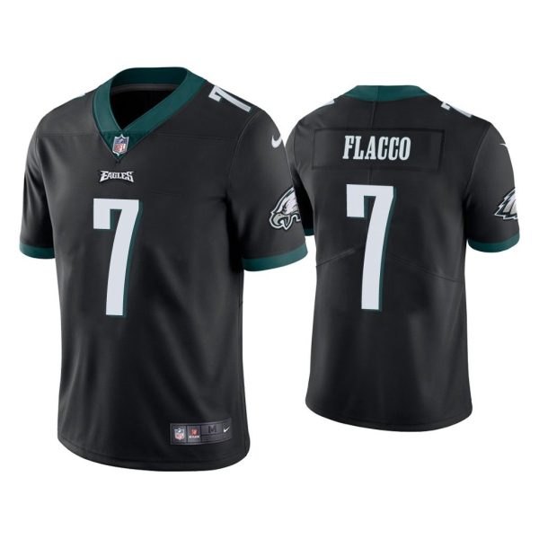 Men Philadelphia Eagles Joe Flacco Vapor Limited Black Jersey