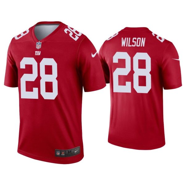 Men Quincy Wilson New York Giants Red Inverted Legend Jersey