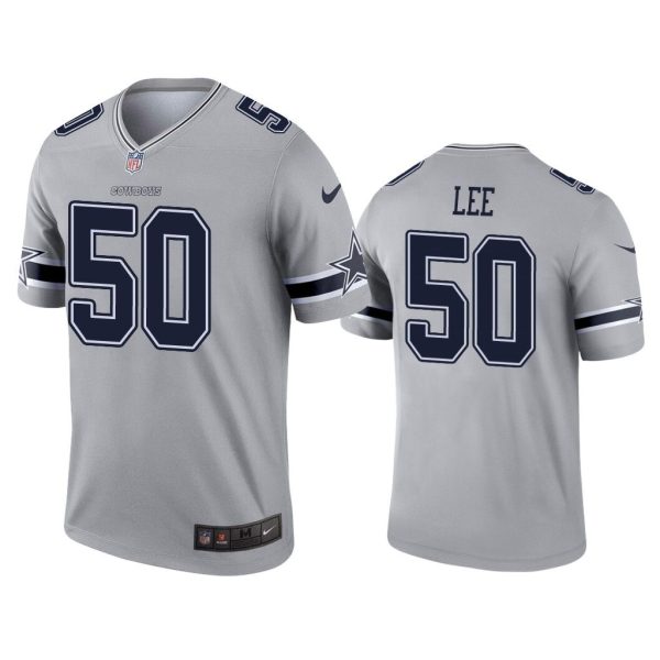 Men Sean Lee Dallas Cowboys Gray Inverted Legend Jersey