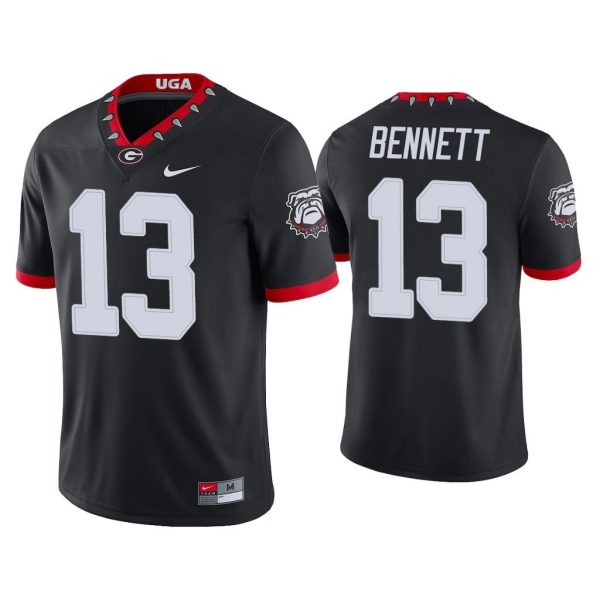 Men Stetson Bennett Georgia Bulldogs Black College Football Alternate Game Jersey