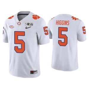 Men Tee Higgins Clemson Tigers White College Football Playoff Game Jersey