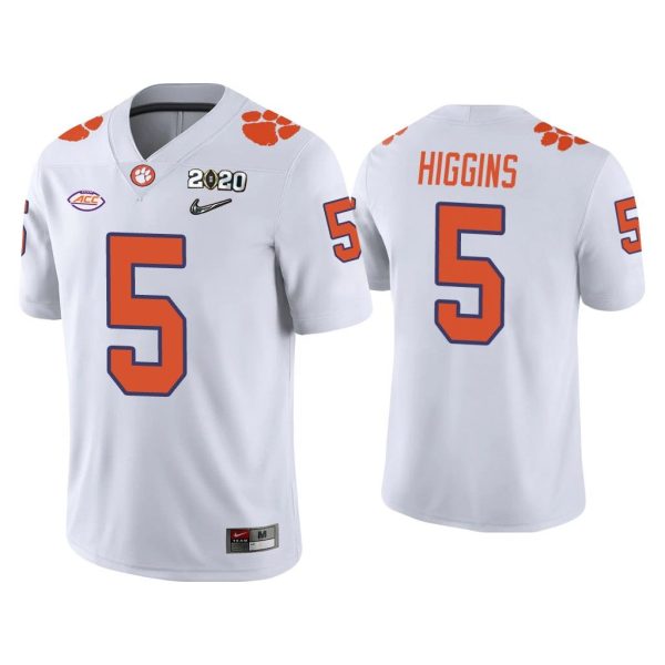 Men Tee Higgins Clemson Tigers White College Football Playoff Game Jersey