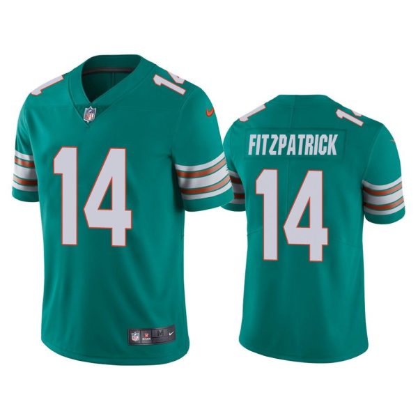Men Vapor Untouchable Limited Ryan Fitzpatrick #14 Miami Dolphins Aqua Jersey