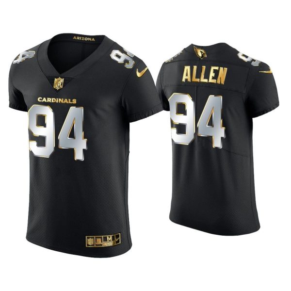 Men Zach Allen Arizona Cardinals Black Golden Edition Elite Jersey
