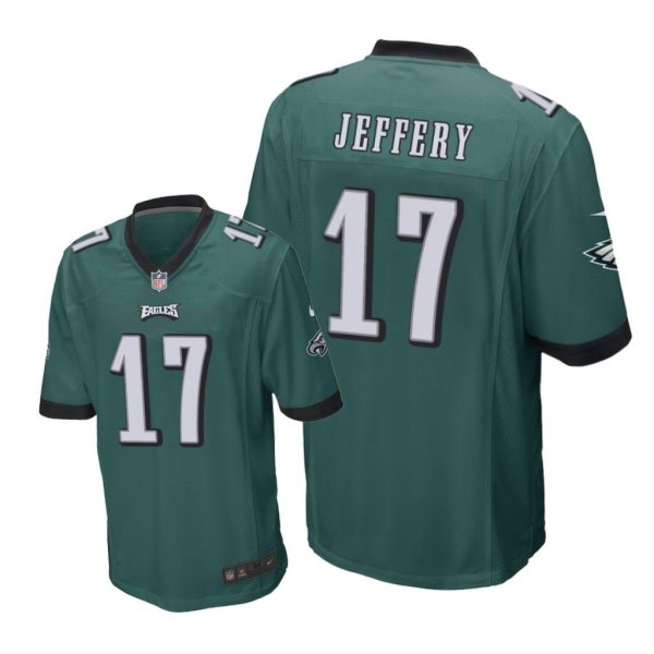 Philadelphia Eagles #17 Green Men Alshon Jeffery Game Jersey