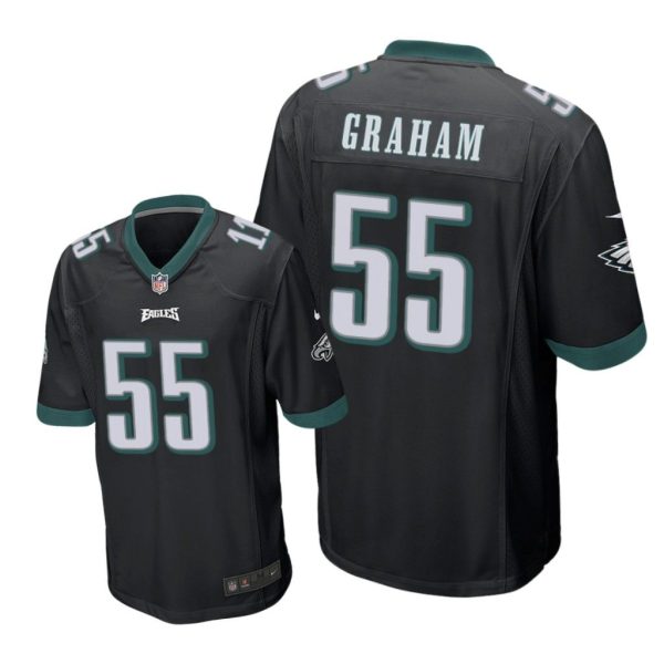 Philadelphia Eagles #55 Black Men Brandon Graham Game Jersey